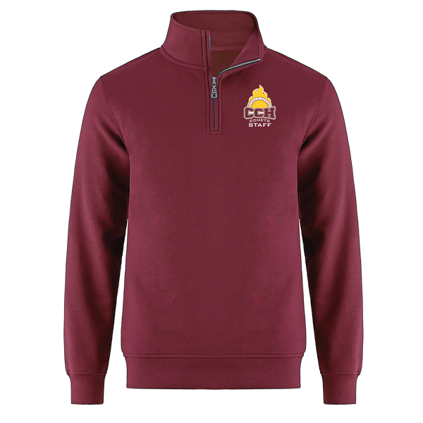 Catholic Central Adult 1/4 Zip Sweatshirt with Embroidered Staff Logo