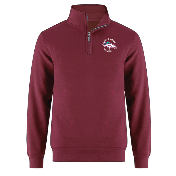 Mustangs Youth 1/4 Zip Sweatshirt with Printed Logo
