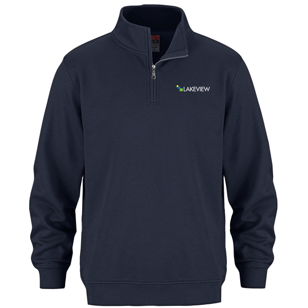 Lakeview Adult 1/4 Zip Sweatshirt with Embroidered Logo