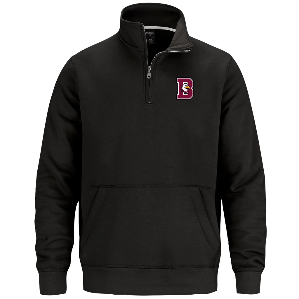 St. John de Brebeuf Adult 1/4 Zip Sweatshirt with Pouch Pocket with Embroidered Logo