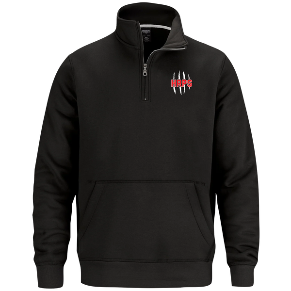 Harwich Raleigh Adult 1/4 Zip Sweatshirt with Pouch Pocket with Embroidered Logo