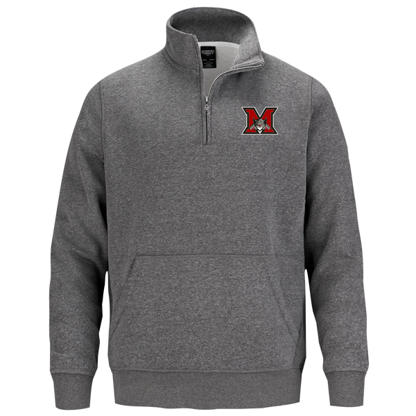 Maranatha Christian Academy Adult 1/4 Zip Sweatshirt with Pouch Pocket with Embroidered Logo