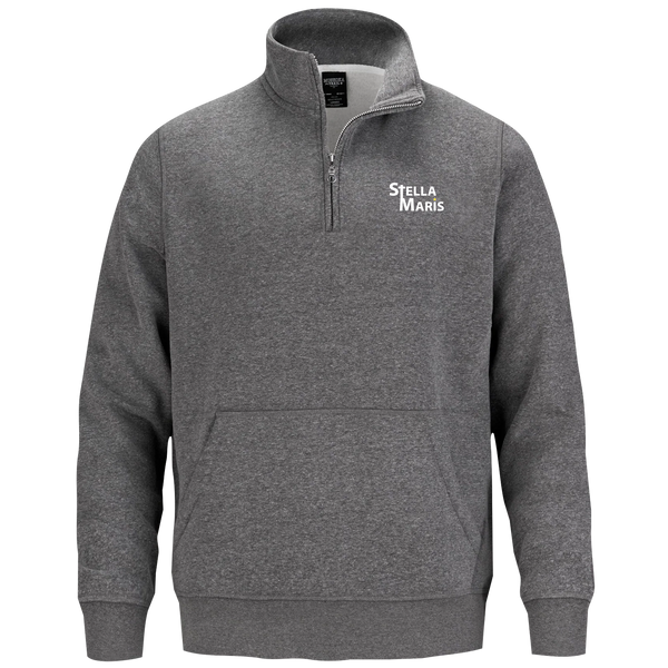 Stella Maris Adult1/4 Zip Sweatshirt with Pouch Pocket with Embroidered Logo