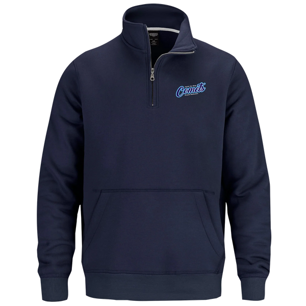 Christ The King Adult 1/4 Zip Sweatshirt with Pouch Pocket with Embroidered Logo