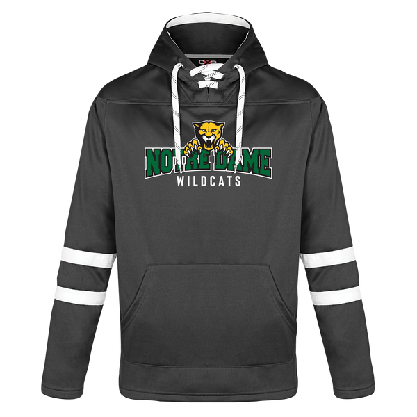Wildcats Pullover Hockey Lace Hooded Sweatshirt With Printed Logo ADULT