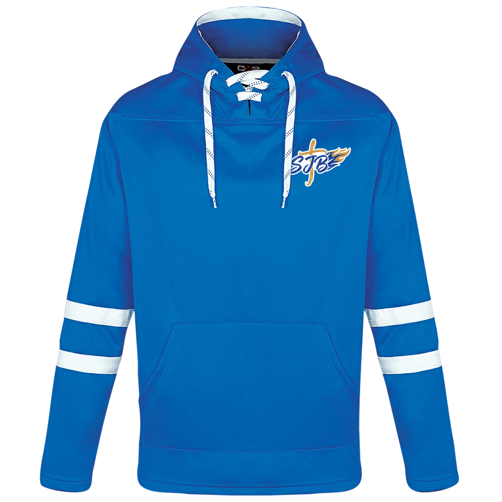 St. John the Baptist Staff Adult Lace Hoodie with Printed Logo