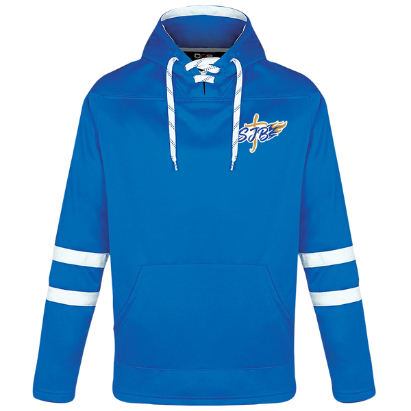 St. John the Baptist Staff Adult Lace Hoodie with Printed Logo