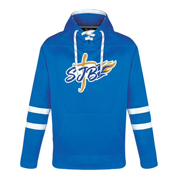 St. John the Baptist Adult Lace Hoodie with Printed Logo