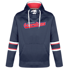 Guardians Adult Pullover Hockey Lace Hooded Sweatshirt With Printed Logo