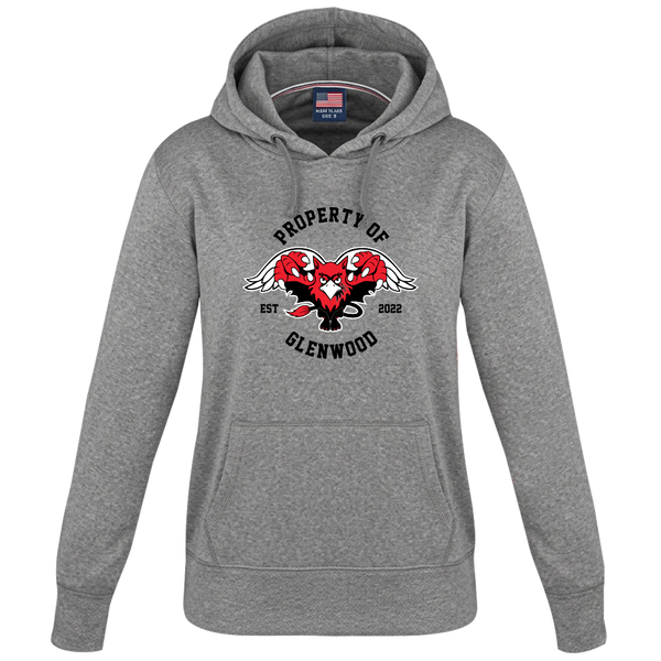 Glenwood Ladies Pullover Hooded Sweatshirt with Printed Logo