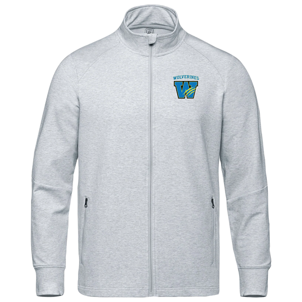 Wolverines Adult French Terry Performance Full Zip Sweatshirt with Embroidered Logo