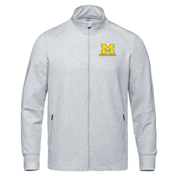 Saint-Michel Adult French Terry Performance Full Zip Sweatshirt with Embroidered Logo