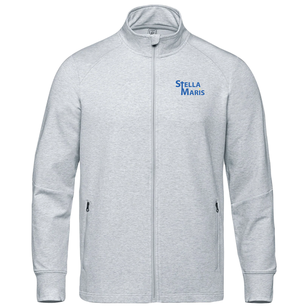 Stella Maris Adult French Terry Performance Full Zip Sweatshirt with Embroidered Logo