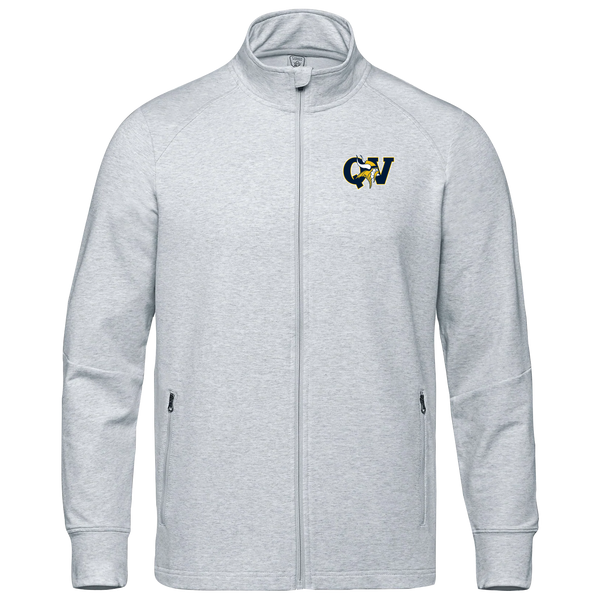 Queen Victoria Adult French Terry Performance Full Zip Sweatshirt with Embroidered Logo