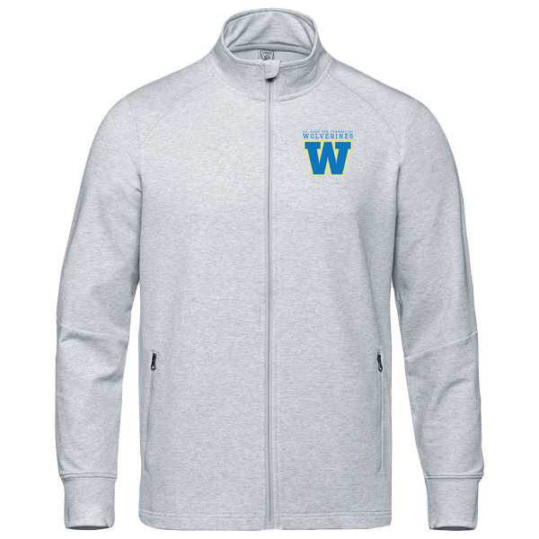 Wolverines Adult French Terry Performance Full Zip Sweatshirt with Embroidered Logo