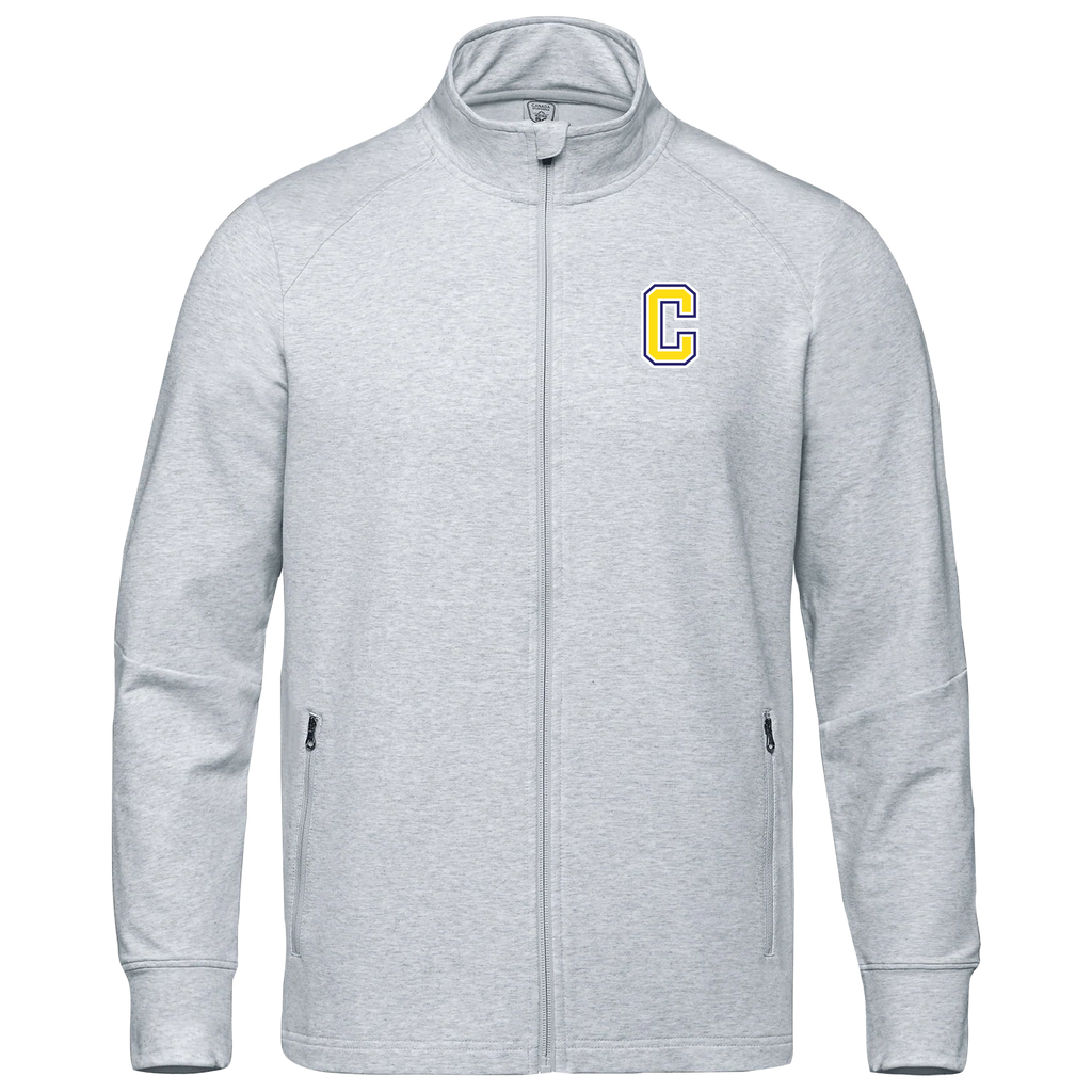 Central Baseball Adult French Terry Performance Full Zip Sweatshirt with Embroidered Logo