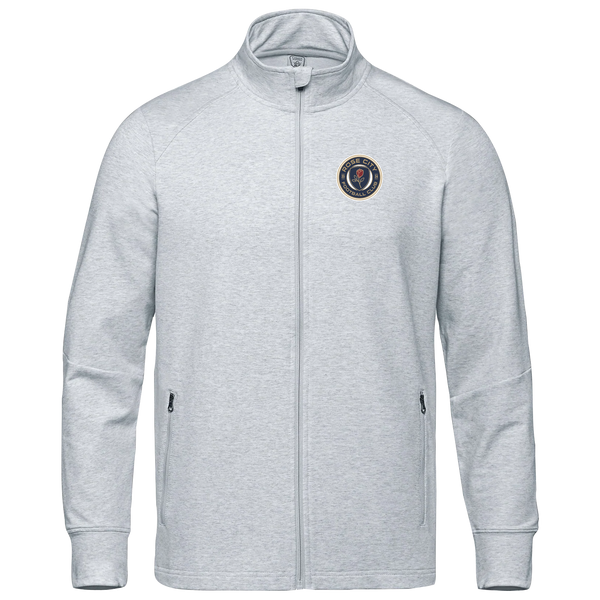 Rose City Football Club Adult French Terry Performance Full Zip Sweatshirt with Embroidered Logo