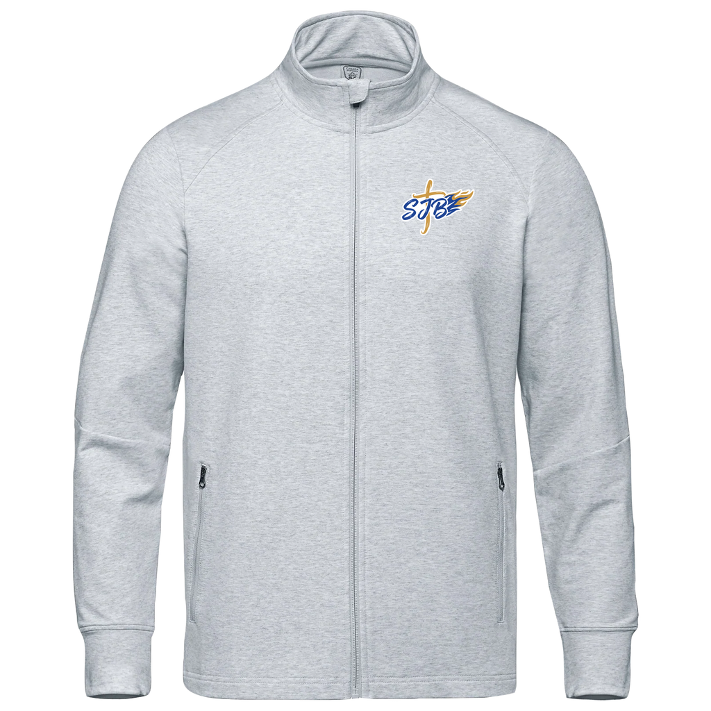 St. John the Baptist Adult French Terry Performance Full Zip Sweatshirt with Embroidered Logo