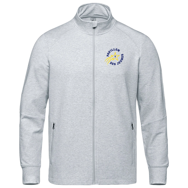 Pavillon Des Jeunes Adult French Terry Performance Full Zip Sweatshirt with Embroidered Logo