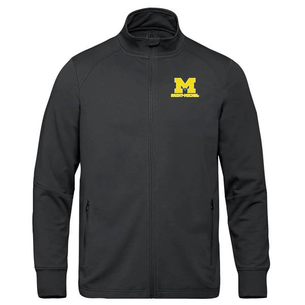 Saint-Michel Adult French Terry Performance Full Zip Sweatshirt with Embroidered Logo