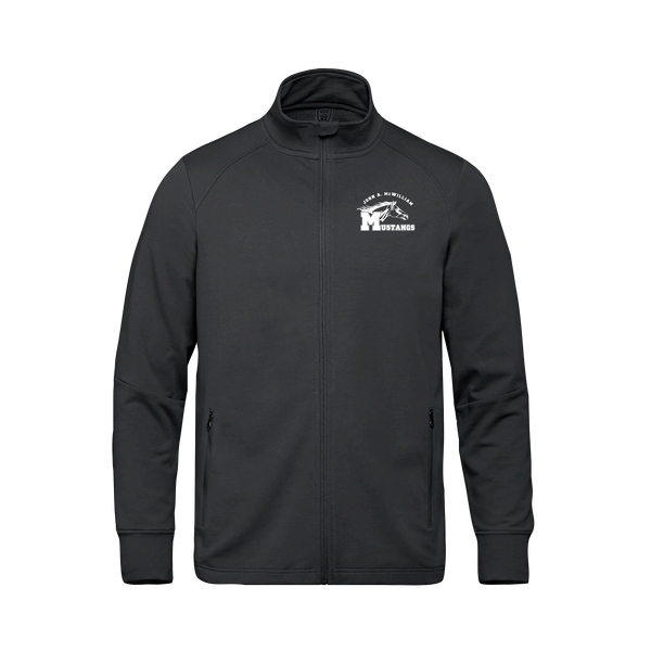 John A. McWilliam Adult French Terry Performance Full Zip Sweatshirt with Embroidered Logo