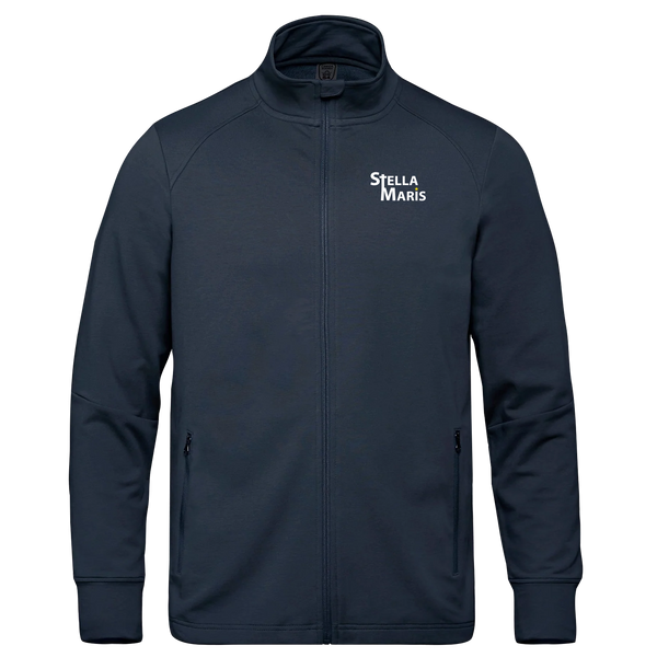 Stella Maris Adult French Terry Performance Full Zip Sweatshirt with Embroidered Logo
