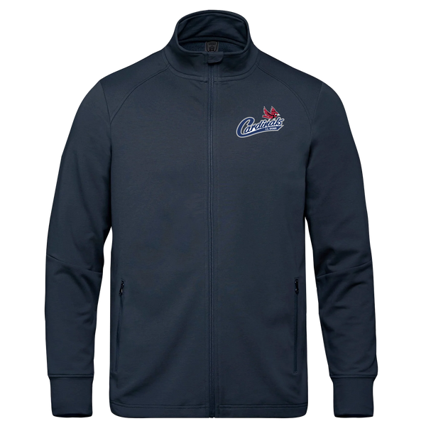 Cardinals Adult French Terry Performance Full Zip Sweatshirt with Embroidered Logo