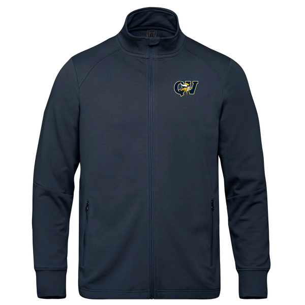 Queen Victoria Adult French Terry Performance Full Zip Sweatshirt with Embroidered Logo