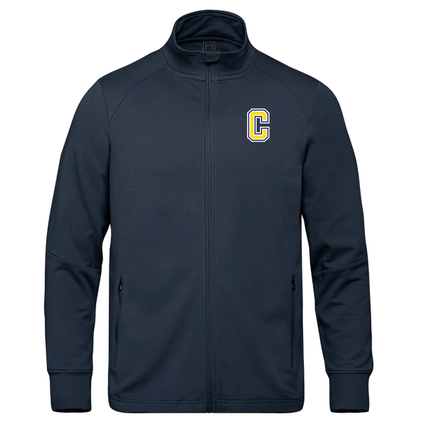 Central Baseball Adult French Terry Performance Full Zip Sweatshirt with Embroidered Logo