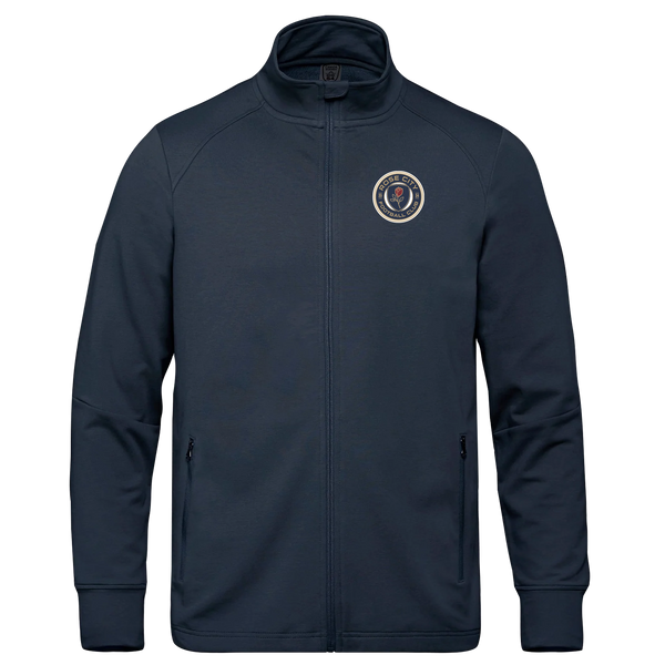 Rose City Football Club Adult French Terry Performance Full Zip Sweatshirt with Embroidered Logo