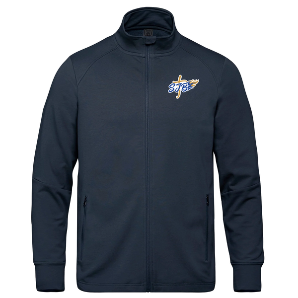 St. John the Baptist Adult French Terry Performance Full Zip Sweatshirt with Embroidered Logo