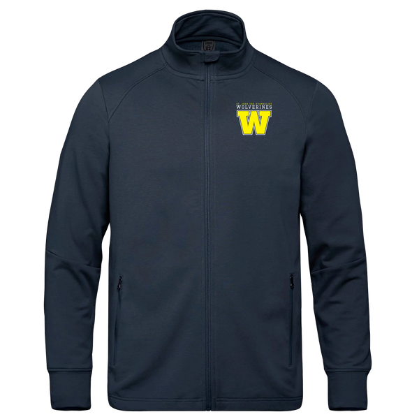 Wolverines Adult French Terry Performance Full Zip Sweatshirt with Embroidered Logo