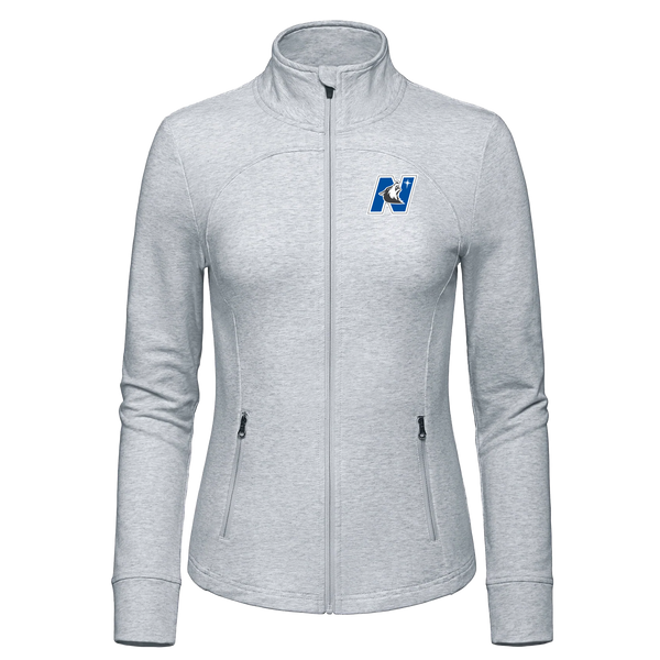 North Star Ladies French Terry Performance Full Zip Sweatshirt with Embroidered Logo