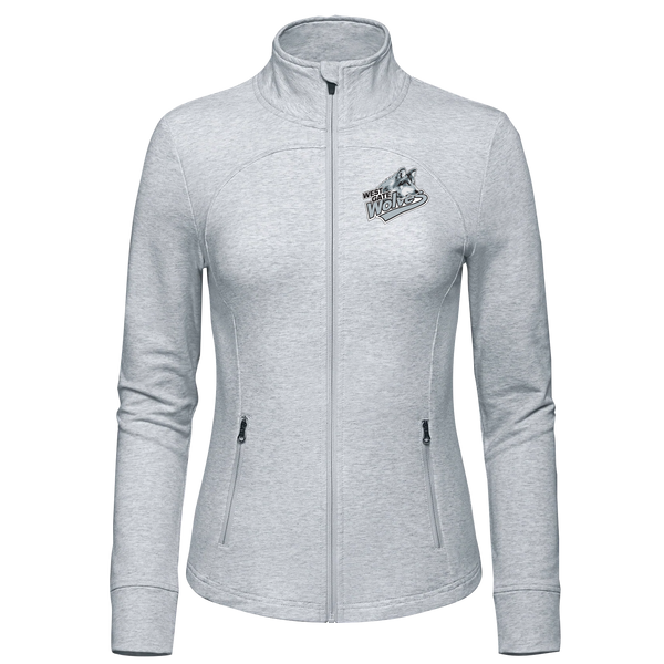 Wolves French Terry Performance Full Zip Sweatshirt with Embroidered Logo LADIES