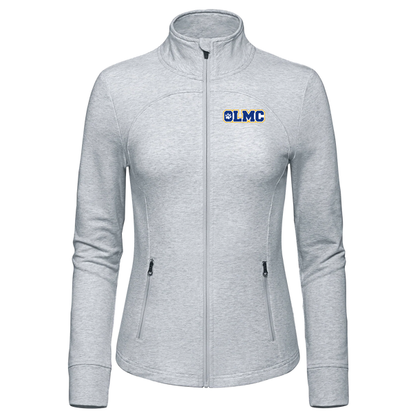 OLMC Cougars Ladies French Terry Performance Full Zip Sweatshirt with Embroidered Logo