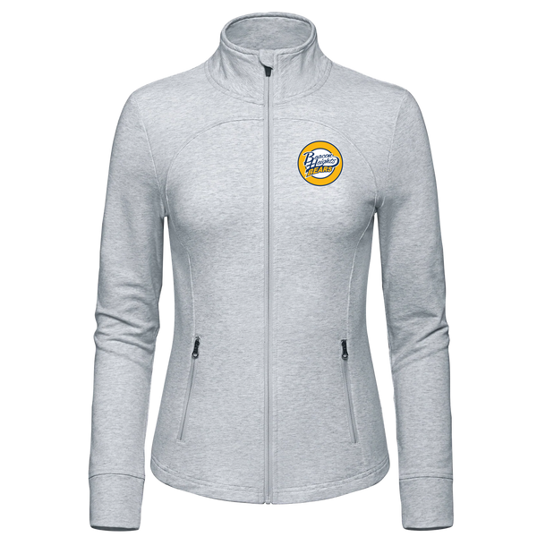 Beacon Heights Ladies French Terry Performance Full Zip Sweatshirt with Embroidered Logo