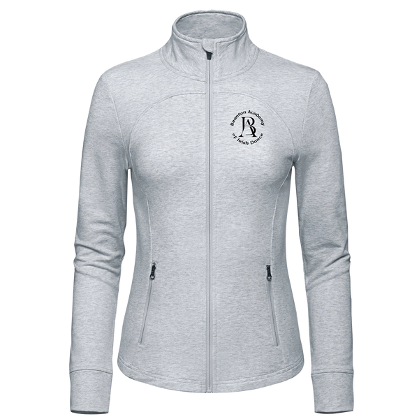 Branton Academy Ladies French Terry Performance Full Zip Sweatshirt with Embroidered Logo