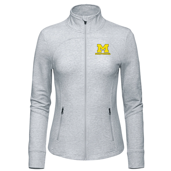Saint-Michel Ladies French Terry Performance Full Zip Sweatshirt with Embroidered Logo