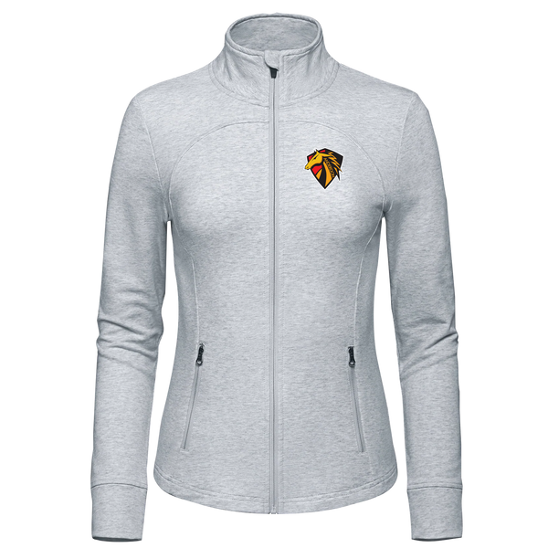 Anderdon Ladies French Terry Performance Full Zip Sweatshirt with Embroidered Logo