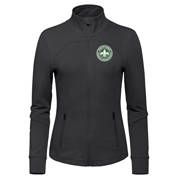 St. Joseph Ladies French Terry Performance Full Zip Sweatshirt with Embroidered Logo