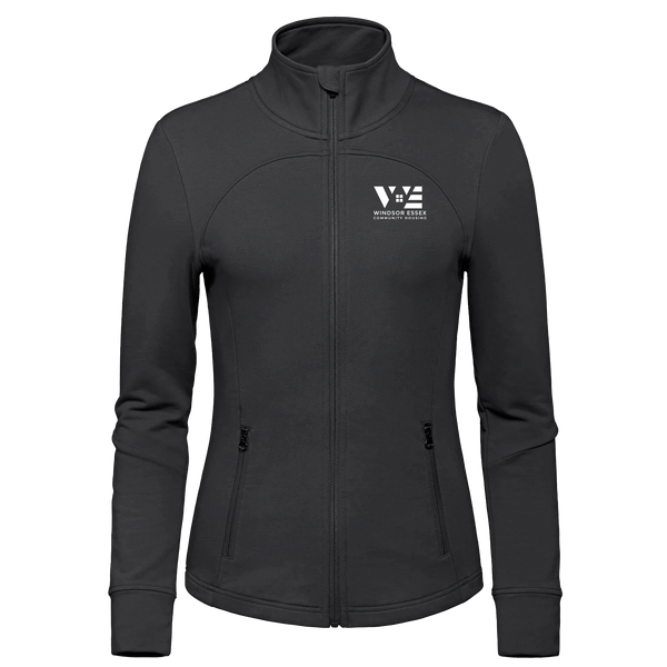 Windsor Essex Community Housing French Terry Performance Full Zip Sweatshirt with Embroidered Logo