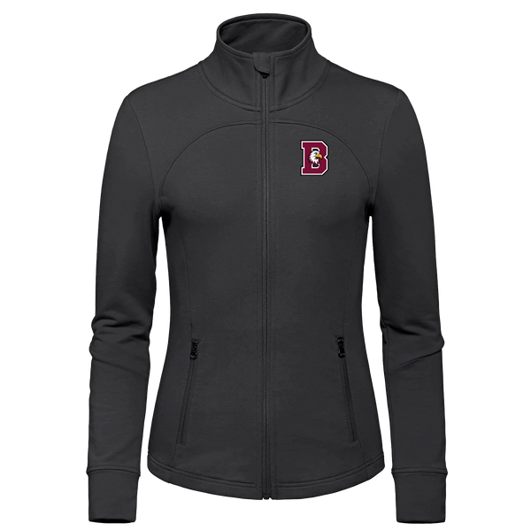 St. John de Brebeuf Ladies French Terry Performance Full Zip Sweatshirt with Embroidered Logo