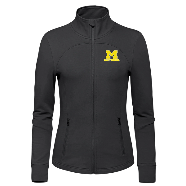 Saint-Michel Ladies French Terry Performance Full Zip Sweatshirt with Embroidered Logo