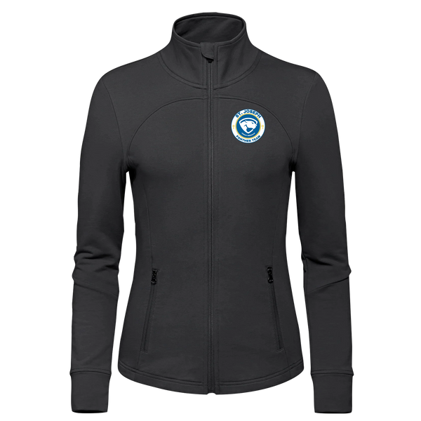 St. Joseph Ladies French Terry Performance Full Zip Sweatshirt with Embroidered Logo