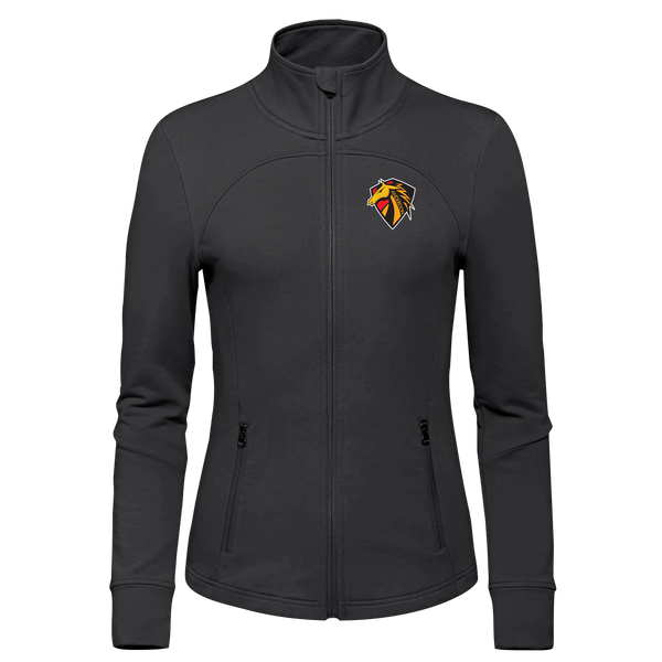 Anderdon Ladies French Terry Performance Full Zip Sweatshirt with Embroidered Logo