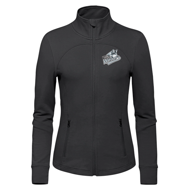 Wolves French Terry Performance Full Zip Sweatshirt with Embroidered Logo LADIES