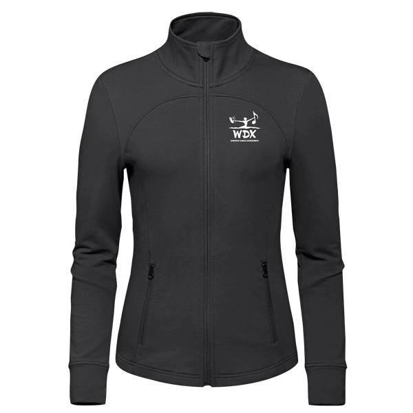 Windsor Dance eXperience Ladies French Terry Performance Full Zip Sweatshirt with Embroidered Logo LADIES