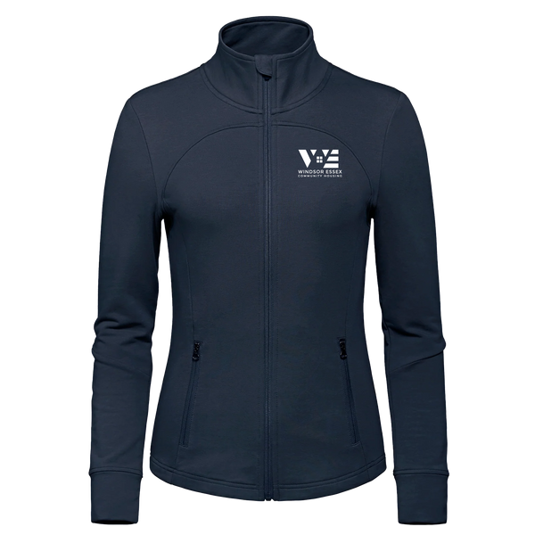 Windsor Essex Community Housing French Terry Performance Full Zip Sweatshirt with Embroidered Logo