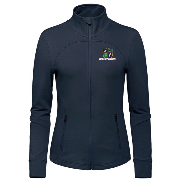 Ste. Cécile Ladies French Terry Performance Full Zip Sweatshirt with Embroidered Logo