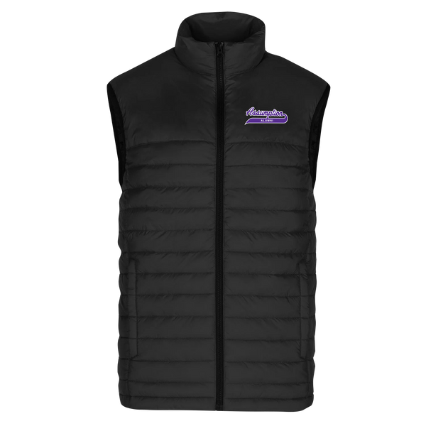Assumption Alumni Script Adult Puffy Vest with Embroidered Logo